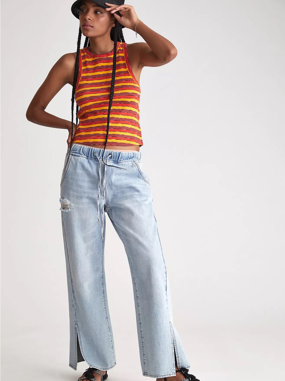 anthropologie Ribbed Racer Tank - Picture 3 of 5